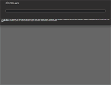 Tablet Screenshot of dbem.ws